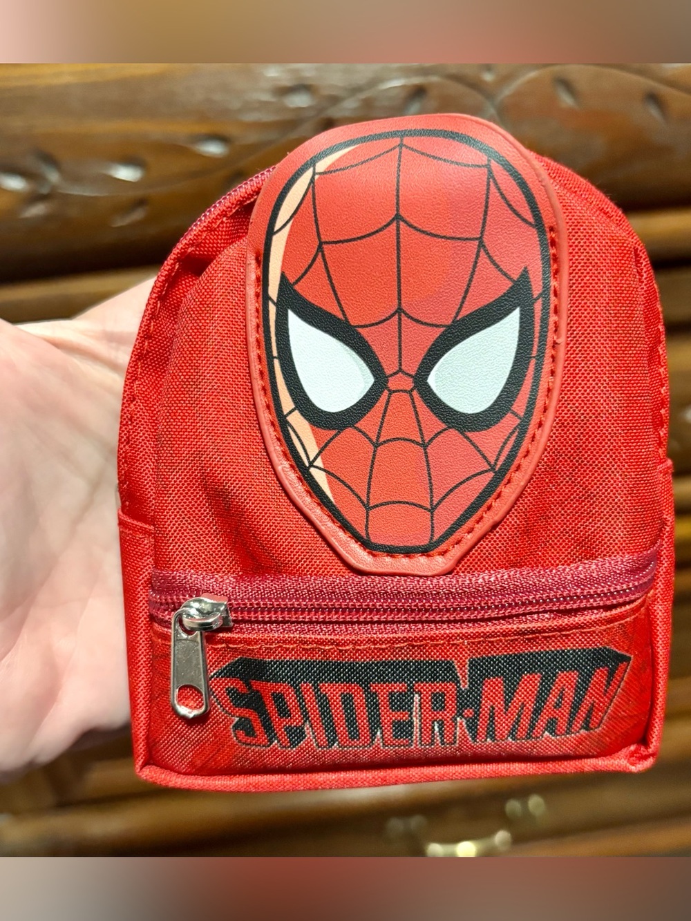 Spiderman Mini Micro Backpack Zippered Pouch